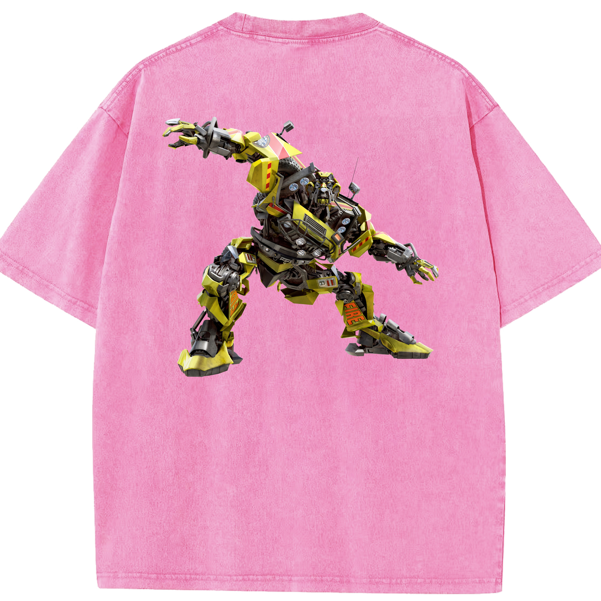 （画像用） Transformers トランスフォーマー 綿100% ヴィンテージ風 半袖Tシャツ（背面プリント）